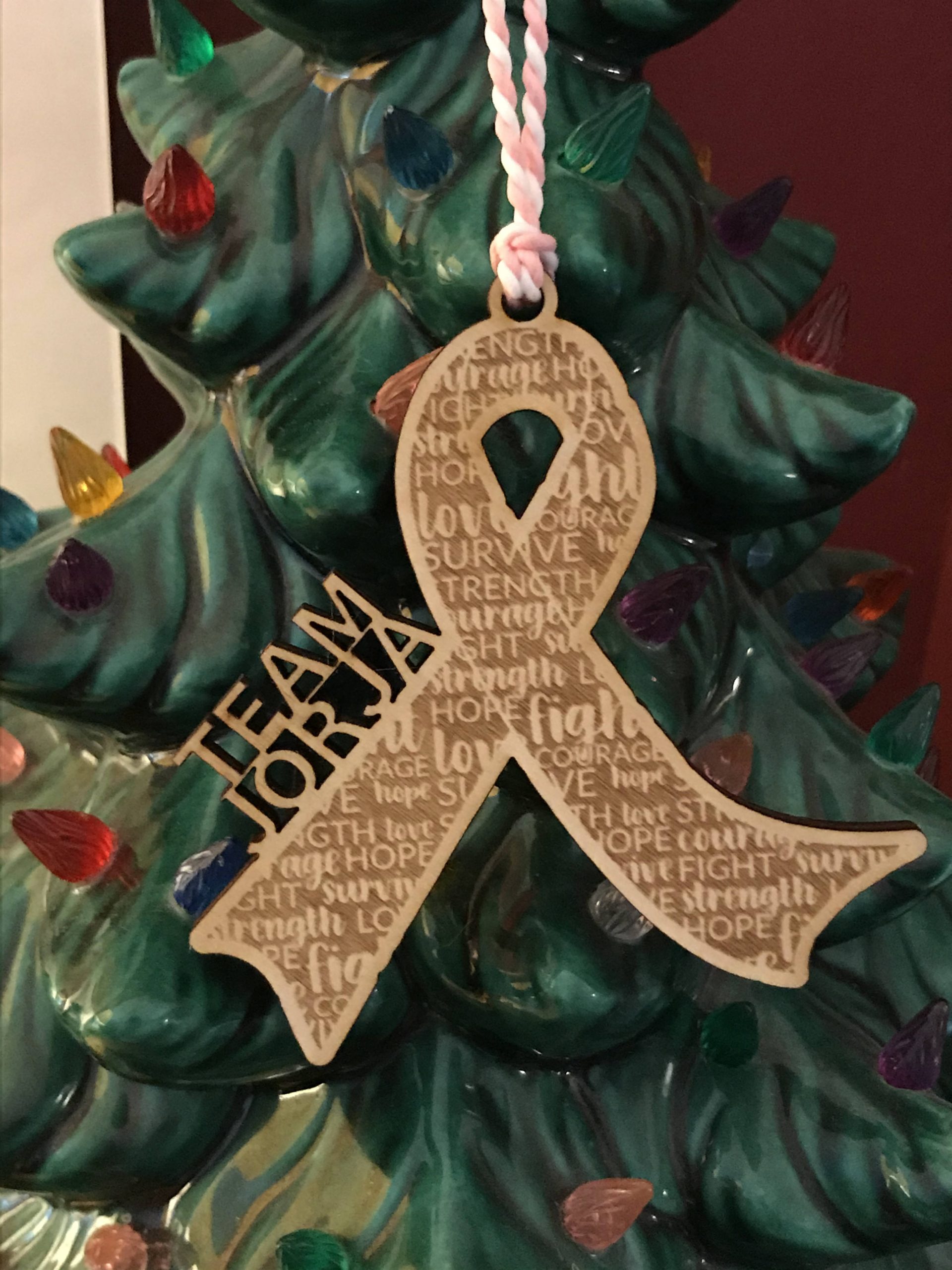 Custom Engraved Wooden Ornament